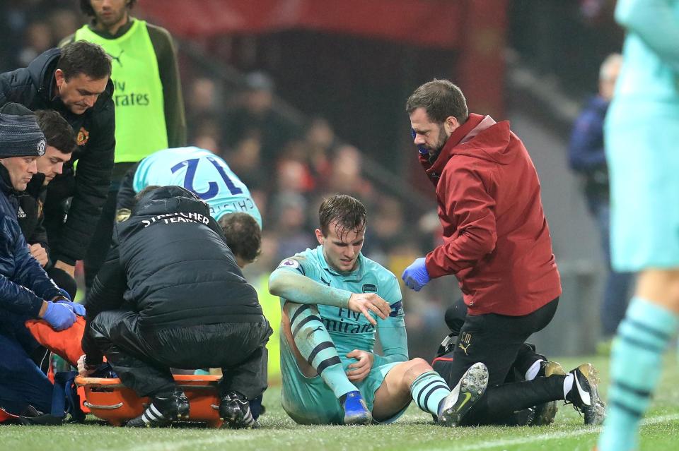  Arsenal confirmed their centre back had ruptured his ACL