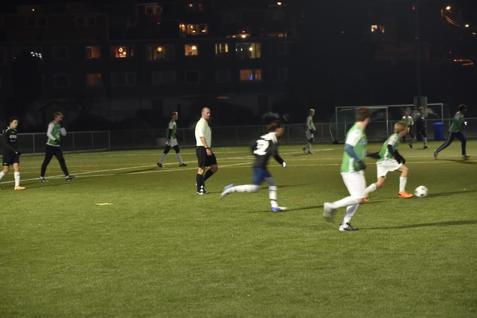  Nine fans watched the game that Bobby Madley refereed in the small stadium in Oslo