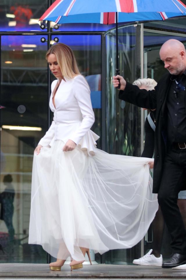  Amanda Holden leaving the Lowry during filming for Britain's Got Talent earlier this year