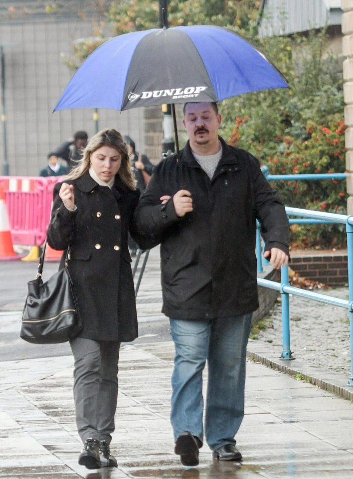  Saidas Valantinas, right, seen outside court with Karolina Valantiniene