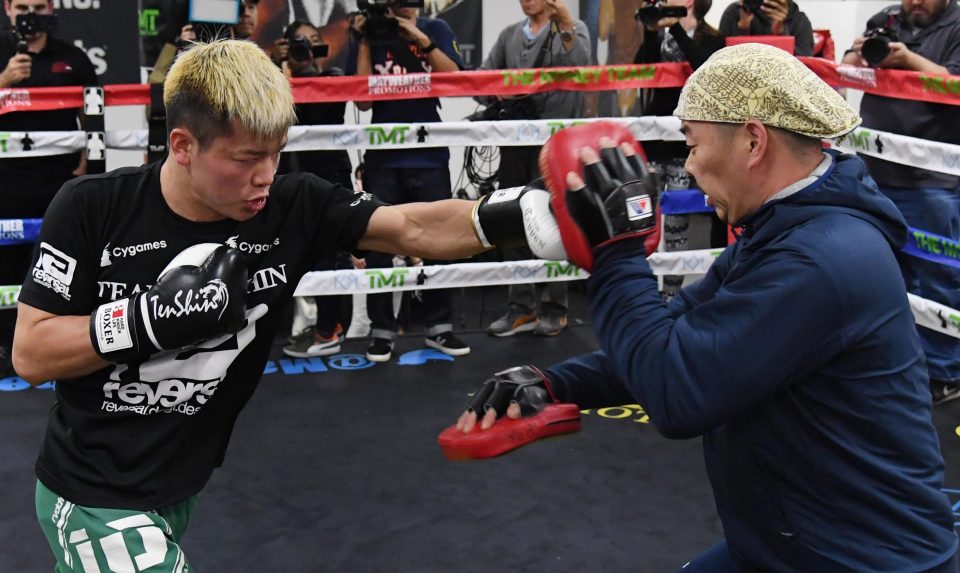  The 20-year-old trained in front of the media at the Mayweather Boxing Club in Las Vegas