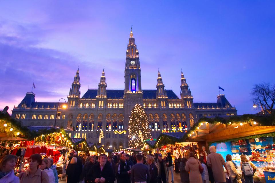  The City Hall Christmas market is the biggest in Vienna