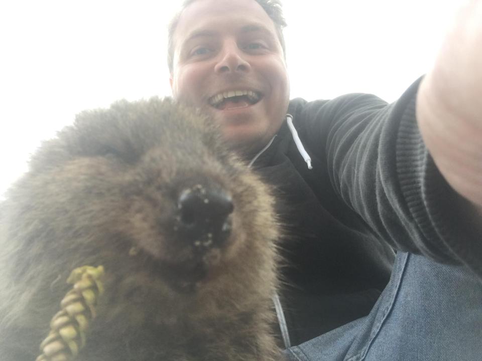  Enjoy the creature comforts like Jonathan did with this cute quokka