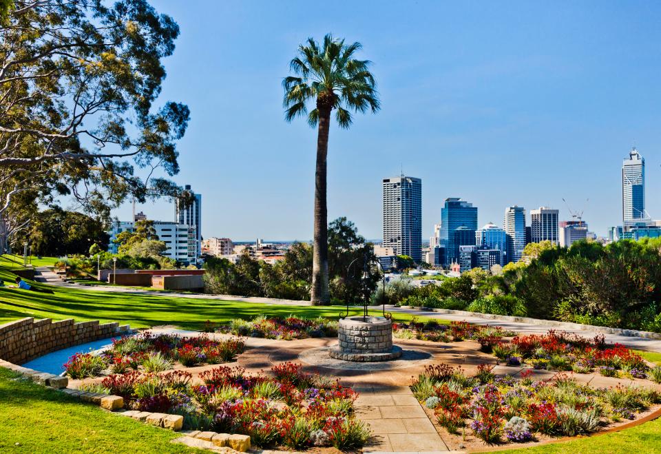  Perth's tranquil Kings Park affords fabulous views of the city