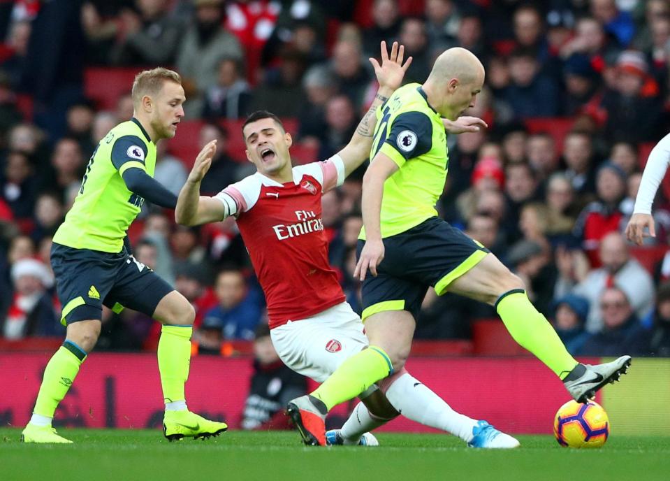 Arsenal failed to break down Huddersfield in the first half