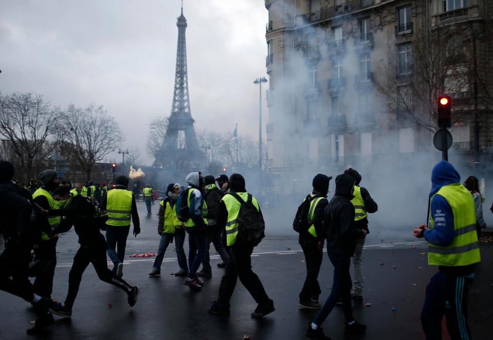  Cities including Paris and Bordeaux exploded into violence on Saturday