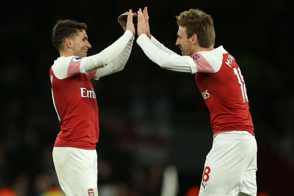 Monreal returned from two months out with a hamstring injury to come on at centre-back against Huddersfield on Saturday