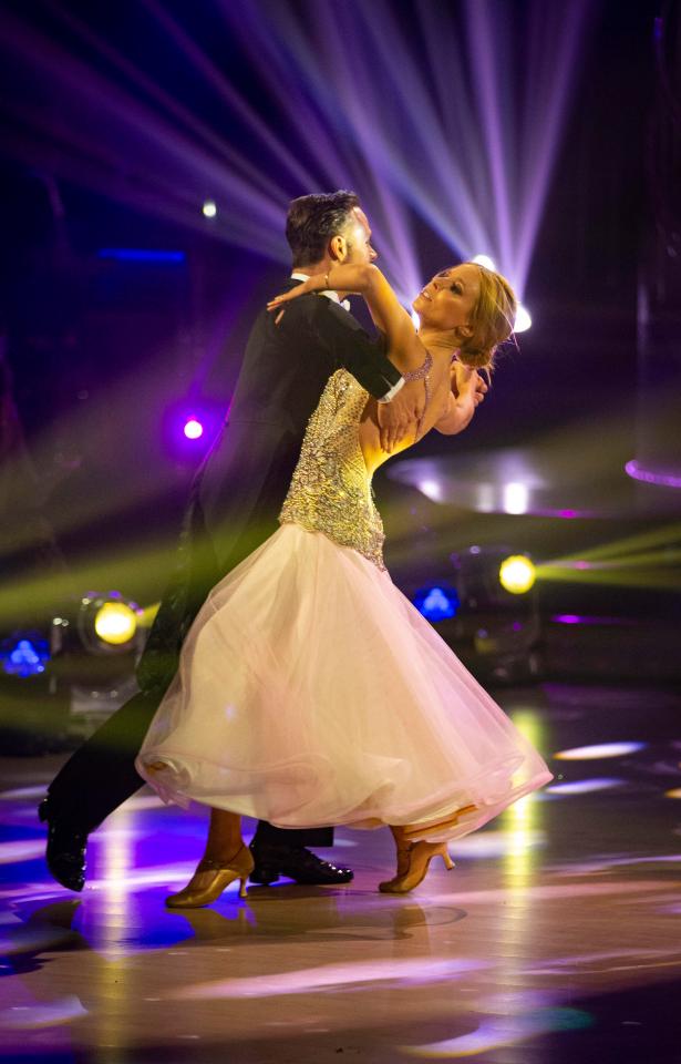  Stacey with her pro Kevin in the semi-finals