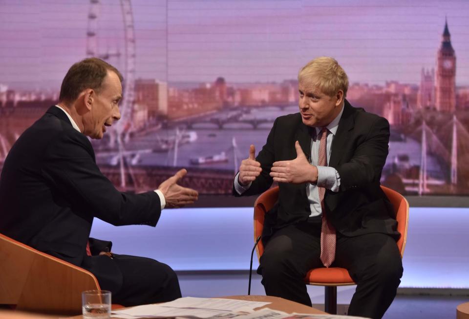  He told Andrew Marr that he would fight for Brexit