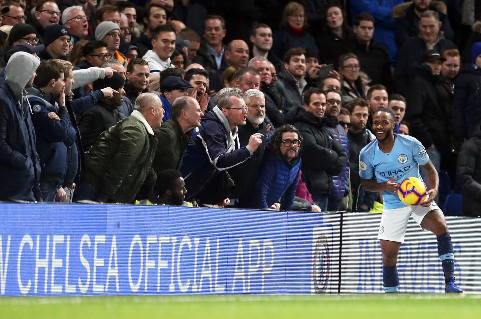  Raheem Sterling was the victim of alleged racist abuse against Chelsea 