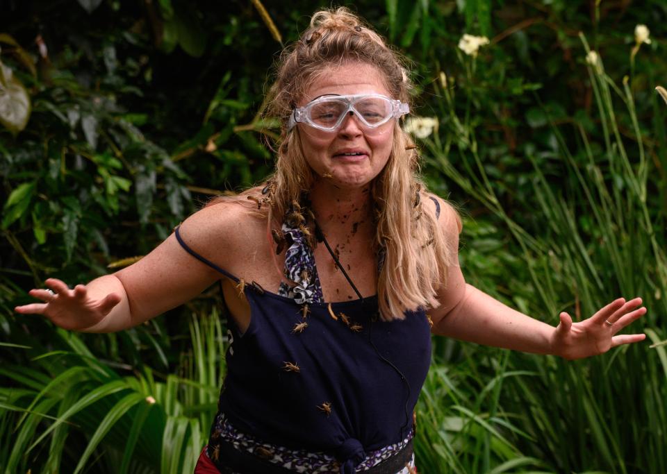  Earlier in the episode, Emily took part in her final Bushtucker Trial