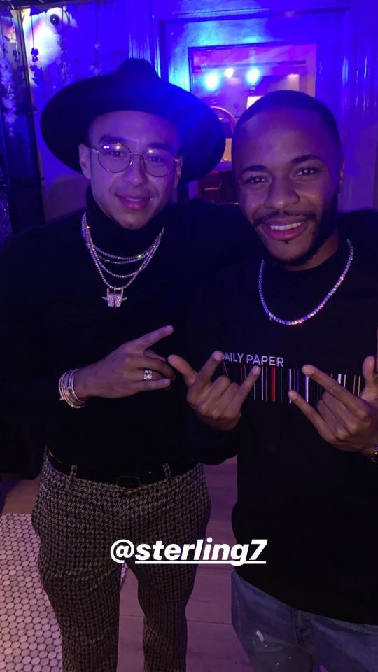  Sterling also attended Lingard’s event