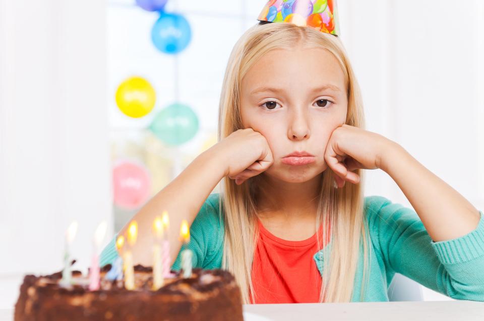  Luckily, the birthday girl wasn't old enough to comprehend the baking mishap