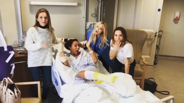  All of the Spice Girls - bar Victoria - recently flocked to Mel B's side when she had emergency surgery