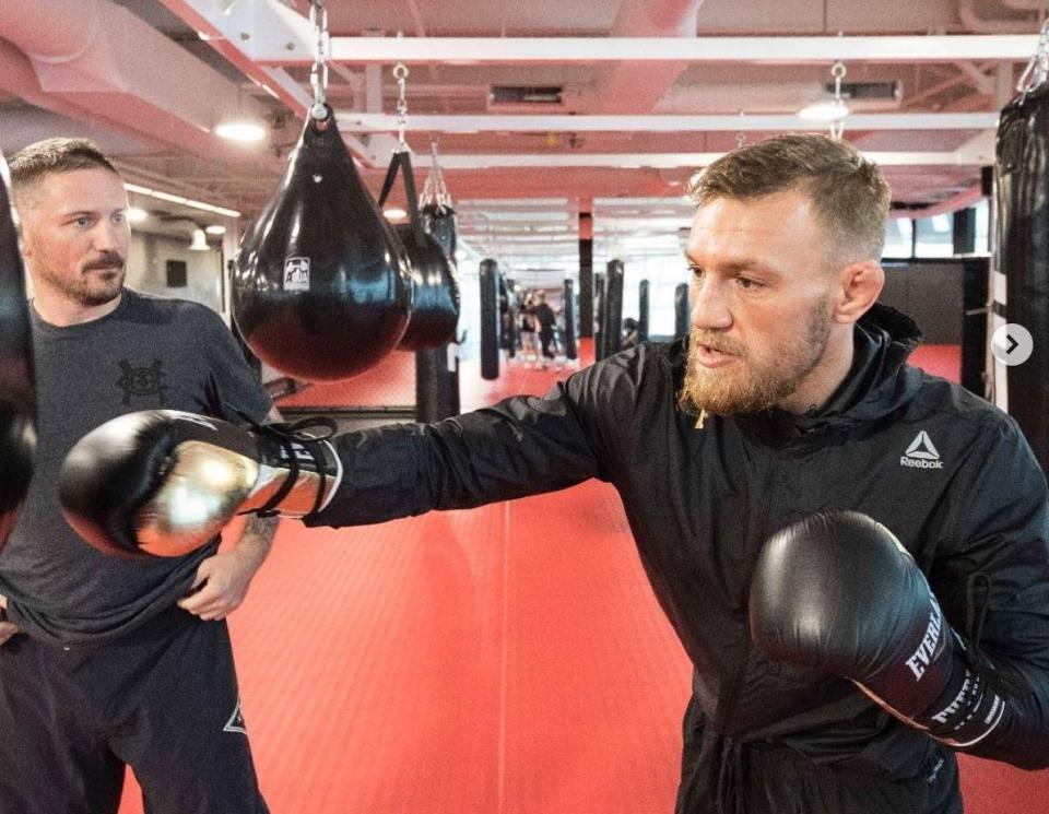 McGregor joined Kavanagh’s gym at 17 after previously boxing as an amateur