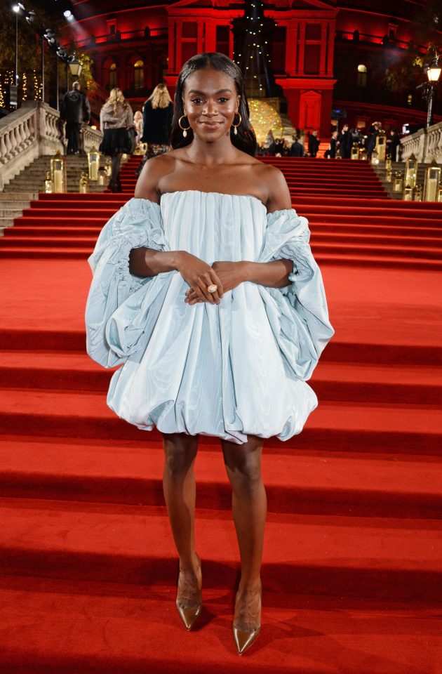 Dina Asher Smith wore a powder blue number