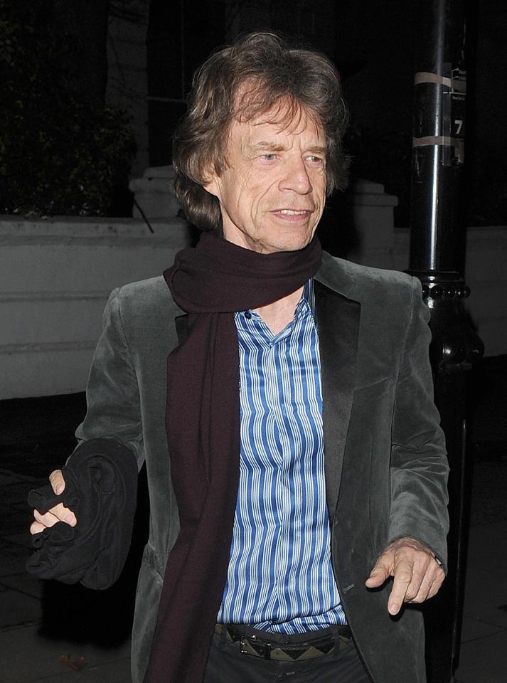  Rocker Mick hosted the extravagant party at his London townhouse