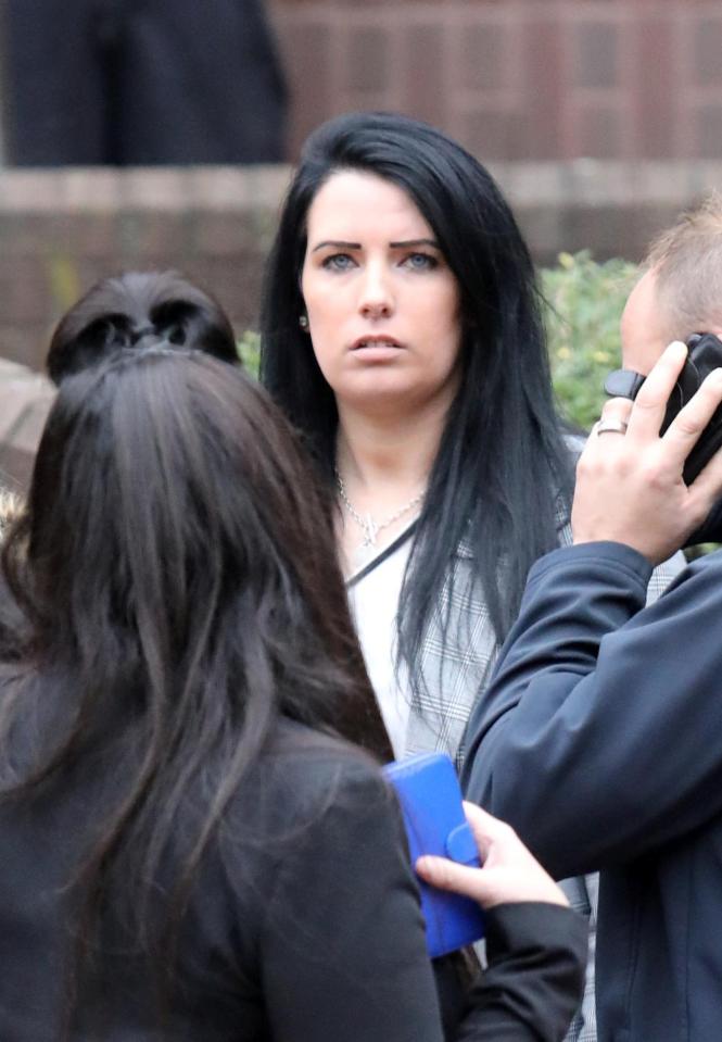  Natalie Connolly's twin sister Gemma Andrews pictured outside Birmingham Crown Court after giving evidence