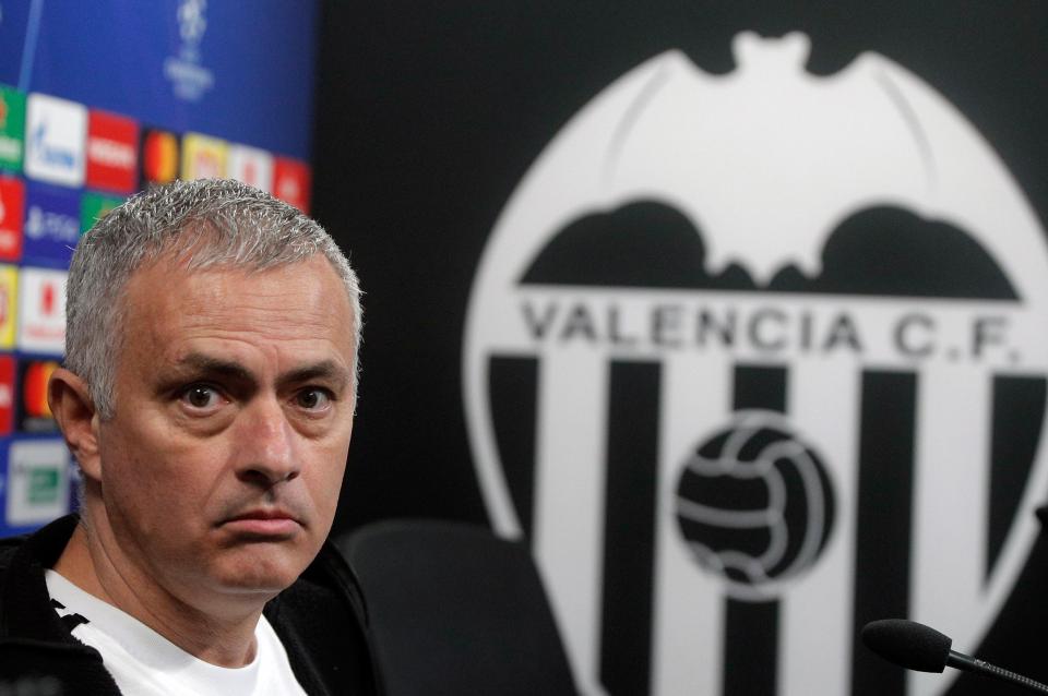  Mourinho was speaking ahead of his side's clash against Valencia in the Champions League