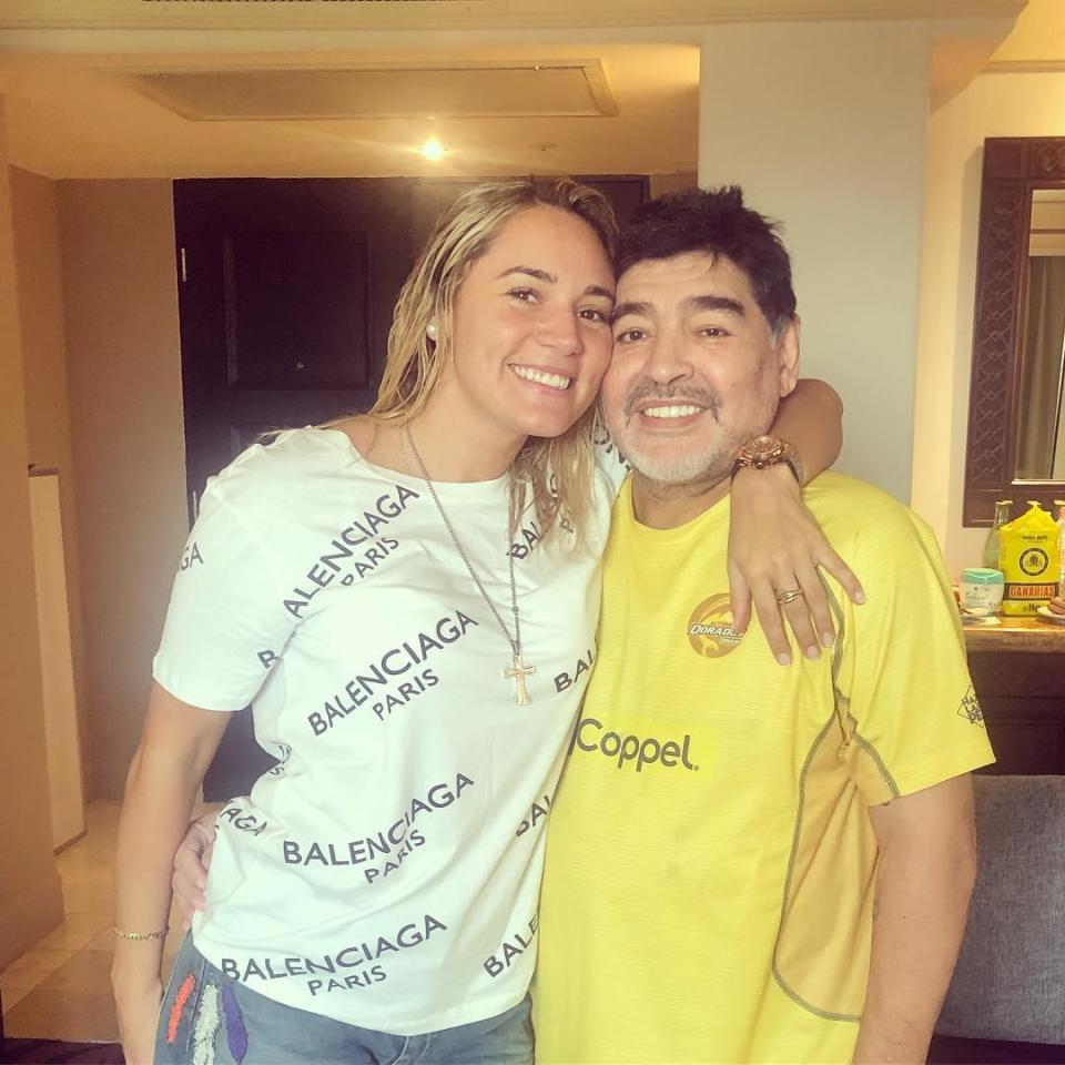 Diego Maradona has split up with his young girlfriend, claim reports