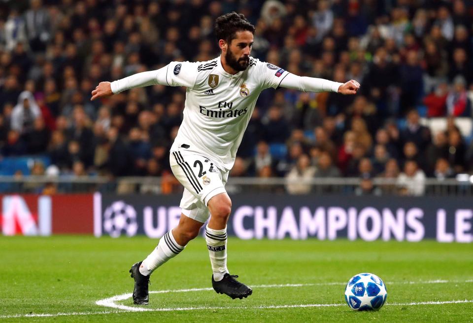  Isco is unsettled at Real Madrid and could be available at the end of the season