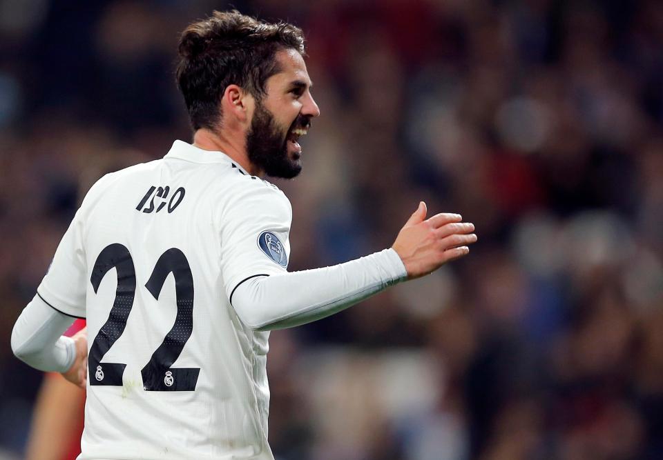  Manchester City are reported to have made a move for Arsenal target Isco