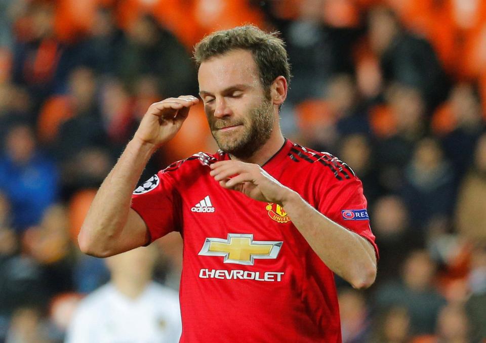  Juan Mata's contract is expiring next summer