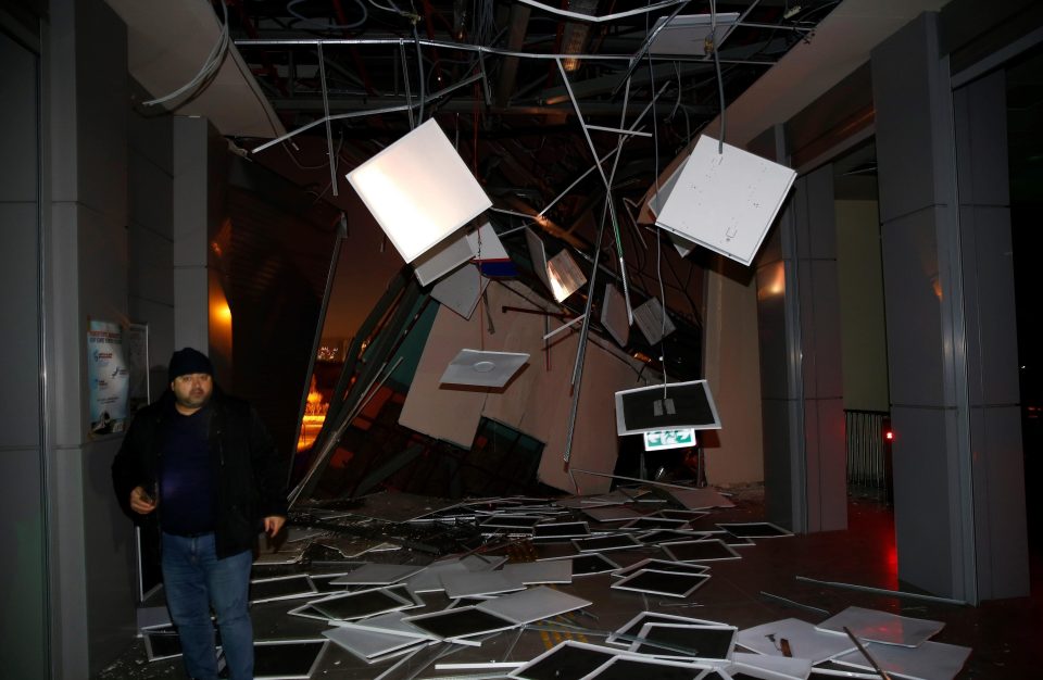  Rescue workers are seen at the station after high-speed train crashed in Turkish capital Ankara