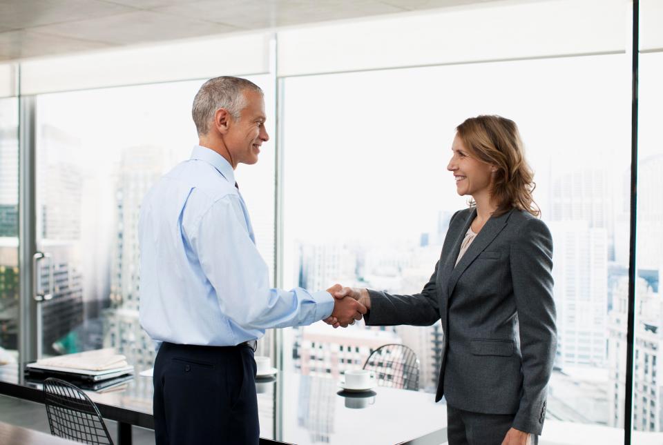  Make eye contact with your boss to show you're confident in what you're asking for