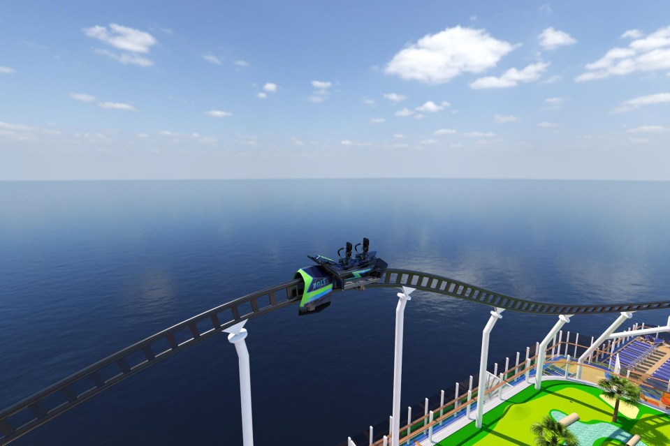 Carnival Mardi Gras will have the world's first roller coaster at sea