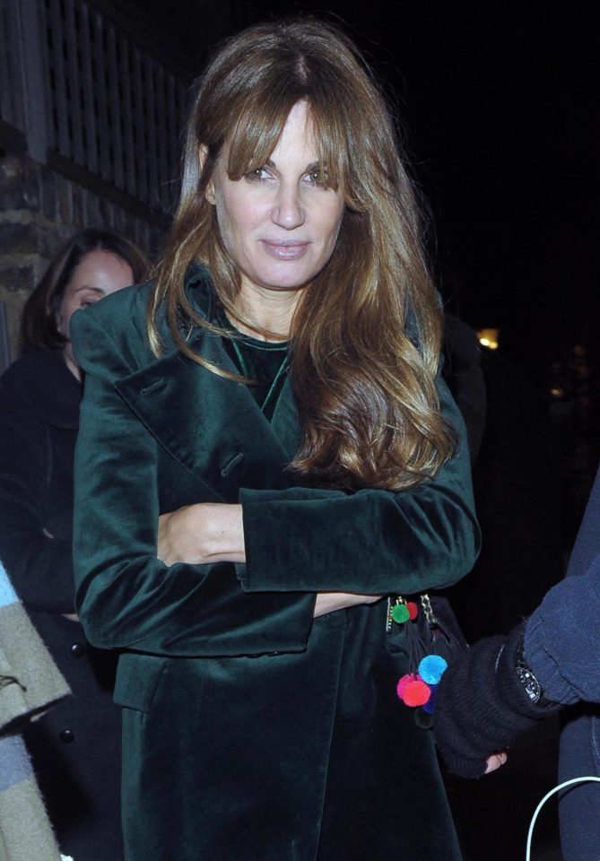  Jemima looked freezing she braved the cold in west London