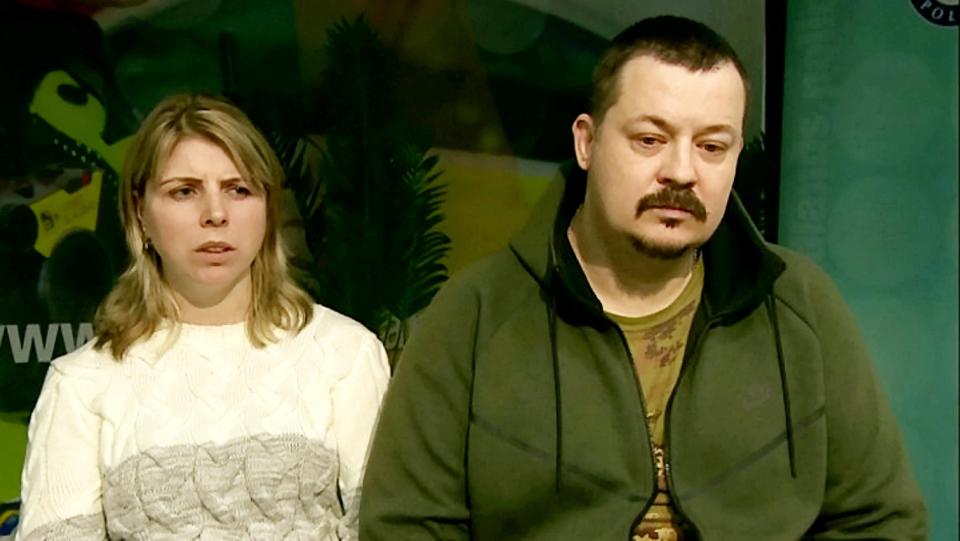  Viktorija Sokolova's mother Karolina Valantiniene and stepdad Saidas Valantinas