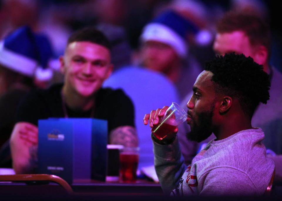  Rose enjoys a drink after he started in the 1-0 victory against the Clarets