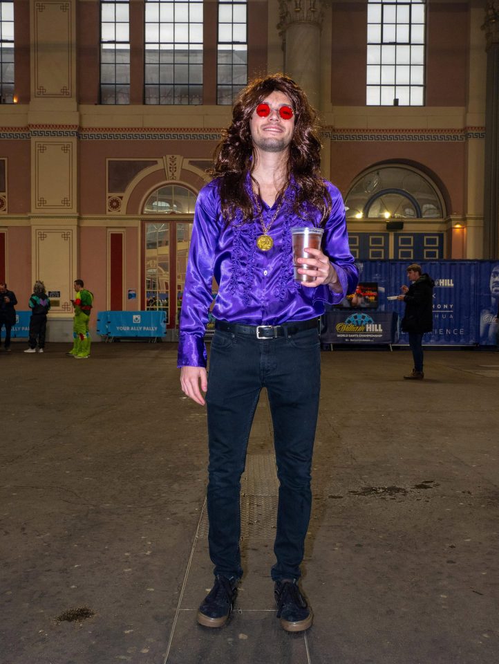  This groovy looking fan was loving it at Alexandra Palace