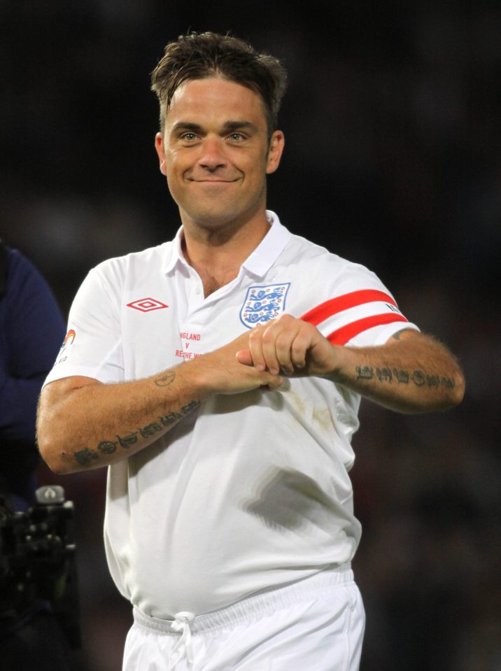  Robbie's name will be unveiled on Boxing Day as millions of Brits start to think about shifting the festive flab [pictured in June 2010]