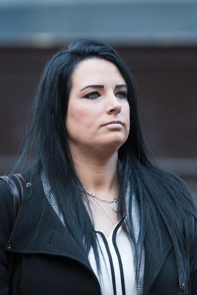  Gemma Andrews, twin sister of Natalie Connolly, outside Birmingham Crown Court today