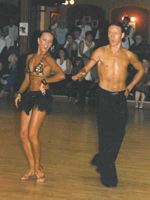  Kevin Clifton pictured with his first 'wife' Anna Melnikova who was his Latin dance partner