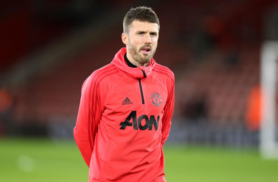  Michael Carrick will take charge of the Red Devils until the club finds Mourinho's replacement