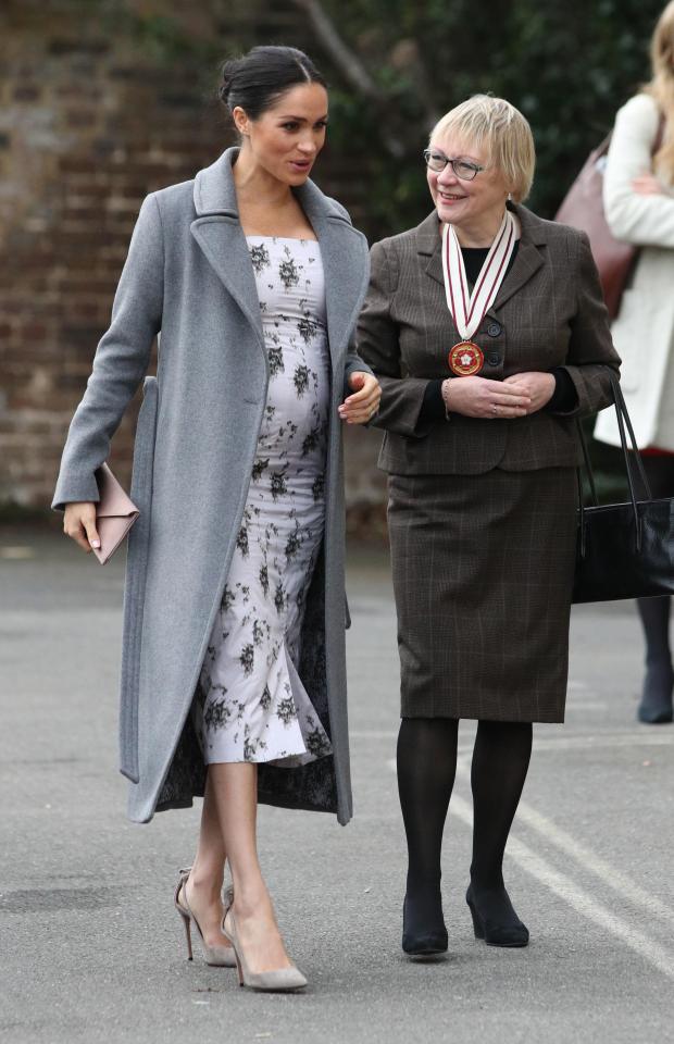 The duchess was glamorous in heels