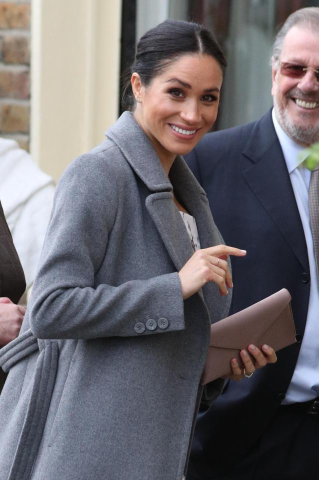 Meghan said she was feeling good during the visit