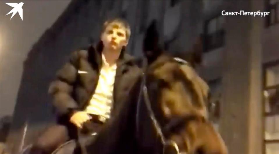  Andrey Arshavin stumbled out of a strip club and on to a horse after a night out