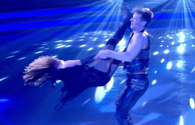  Jorgie Porter hurt her partner Matt Evers while doing a neck spin on Dancing On Ice