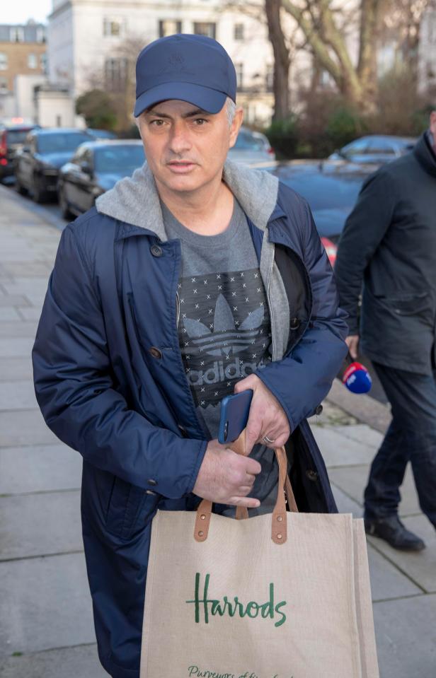 Jose Mourinho walks around London after being sacked from Manchester United