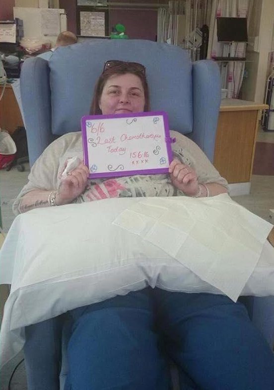  Clare endured gruelling rounds of chemotherapy and radiotherapy