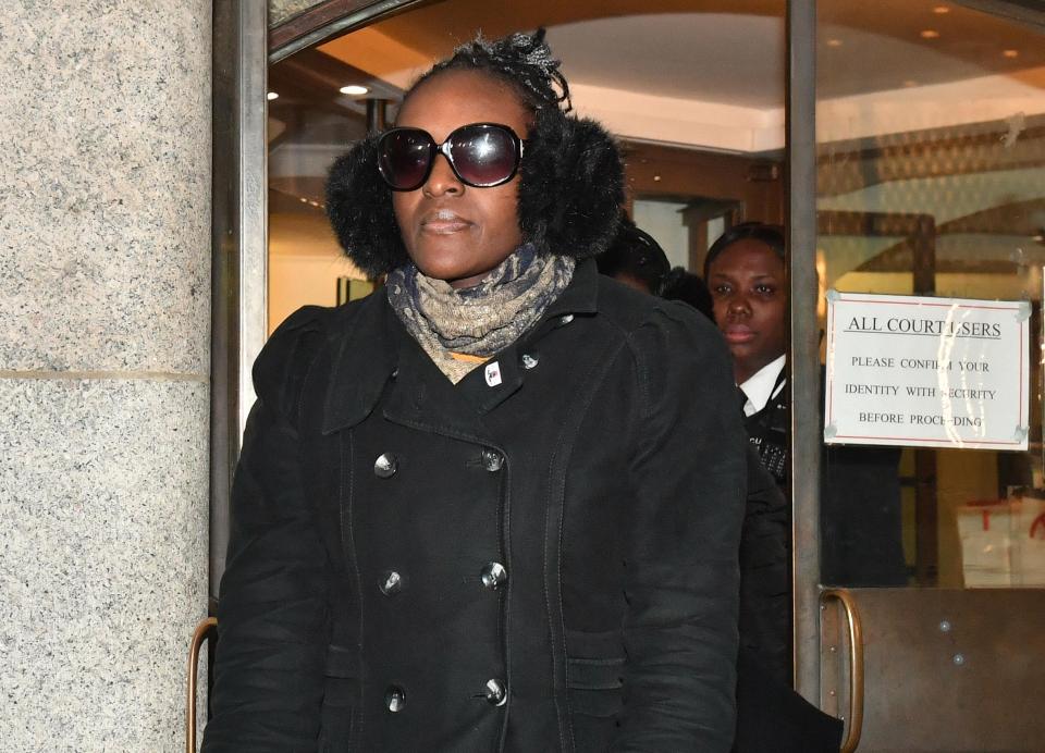  Fiona Onasanya leaving court after being convicted of lying about speeding