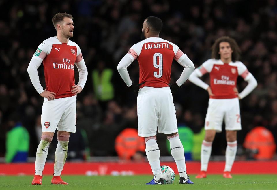  Arsenal's defensive problems were exposed once again as they struggled to cope with Spurs