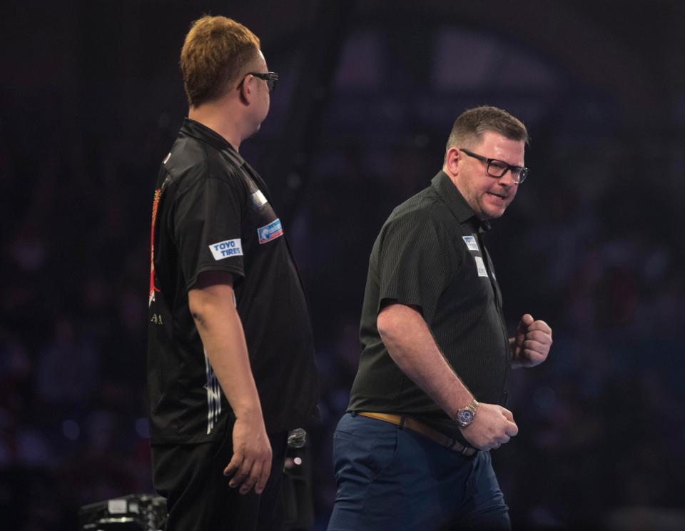 James Wade went over the top with his celebration against Seigo Asada