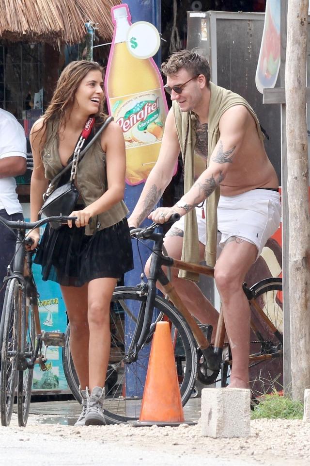  The pair were seen enjoying a holiday in Mexico together