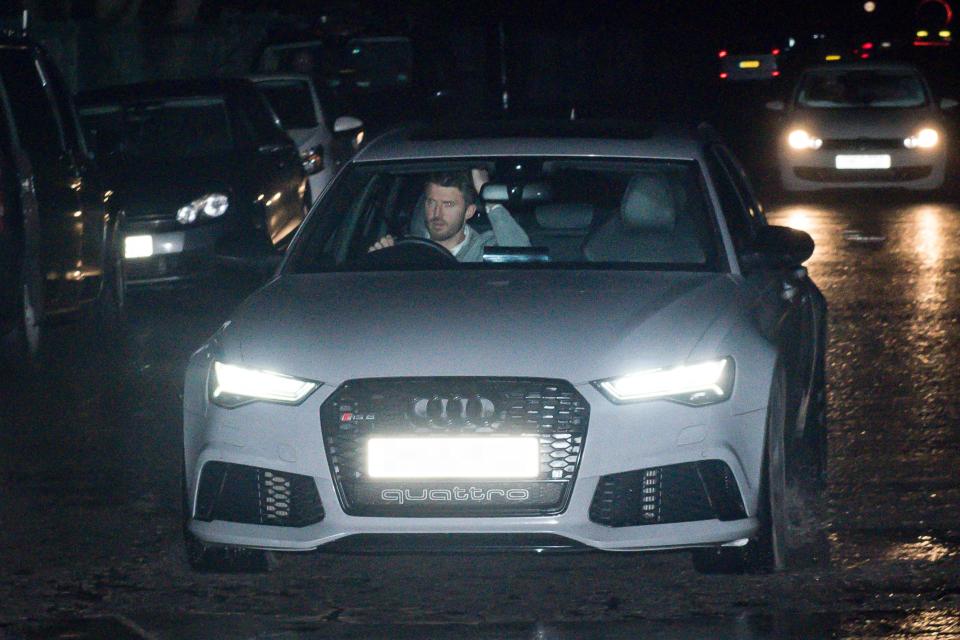 Michael Carrick also arrived at Man United training early this morning