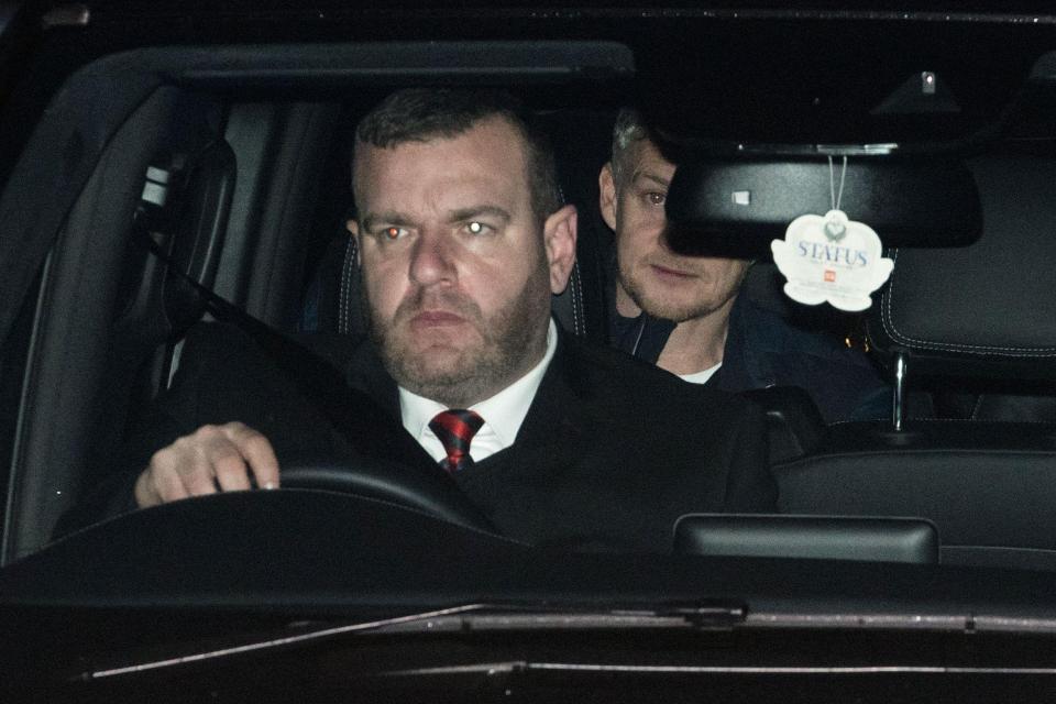 Ole Gunnar Solskjaer arrived at United training this morning for the first time